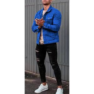 Chaqueta vaquera de diseño personalizado para hombre último diseño para hombre chaqueta vaquera de diseño de moda al por mayor precio barato para hombre - Product Image 3