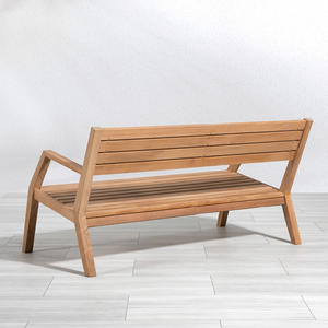 Banco de Teca Sólida de Alta Calidad con Diseño Moderno, Ecológico, Resistente al Agua, Asientos para Exteriores para Uso Comercial y Público - Product Image 4