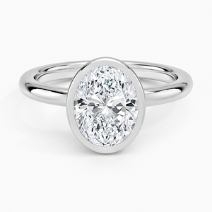 BOJ <b>Ring</b> 0105 Oval Cut 925 <b>Silver</b> Halo Stone Prong Setting <b>Solitaire</b> Diamond <b>Ring</b> 2ct D Color VVS1 Moissanite GRA Certified - Product Image 1