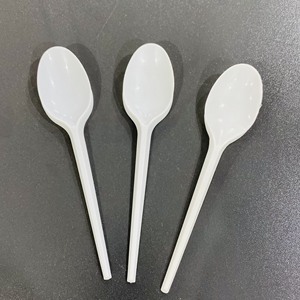 Cuillères en plastique jetables à manche court, personnalisées OEM, imprimées sur mesure, bon prix usine, pour fêtes, soupes, restaurants, restauration rapide, cuillères à café - Product Image 6