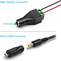 Adaptateur universel 36W 3V-12V AC/DC avec 8 embouts, alimentation pour bande lumineuse LED LCD, routeur, hub, haut-parleur, smartphone, boîtier TV