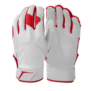 Guantes de Bateo de Béisbol de Cuero con Diseño Flexible en la Palma, Soporte Cómodo para la Muñeca, Duraderos, para Deportes de Equipo y Partidos Competitivos - Product Image 1