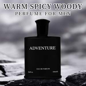 Eau de Toilette en Spray de Larga Duración para Hombre, 3.4 fl oz, Notas de Bergamota, Grosella Negra y Piña, Perfume Perfecto para una Cita Nocturna - Product Image 1