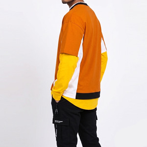 เสื้อยืดโอเวอร์ไซส์แขนยาวสองชั้น ผ้าฝ้าย 100% 240 กรัม ระบายอากาศได้ดี เป็นมิตรกับสิ่งแวดล้อม สไตล์สตรีทแวร์ผู้ชาย ล้างสีแบบแอซิดวอช แห้งเร็ว - Product Image 5