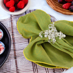 Vente chaude À La Main Fantaisie De Noël Serviette Anneau Élégant Étincelle Perle Conception Papier Matériel pour Une Utilisation De Table Usine En Gros - Product Image 3