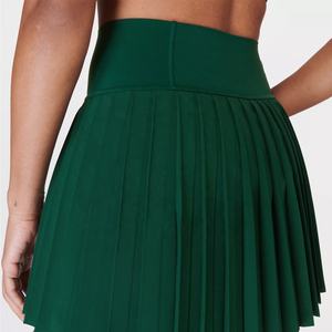 Falda de Tenis Verde para Mujer, Nueva Falda Deportiva Personalizada para Golf, Cintura Baja, Talla Grande, Mini, con Bolsillos - Product Image 4