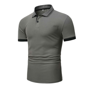 2026 High Quality Pakistan Made Men's Shirts Solid 100% Cotton Knitted Quick Dry Short Sleeve Custom Logo Casual OEM Service - Product Image 1