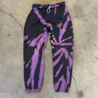 Survêtement unisexe tie-dye à capuche, longueur intégrale, 100 % coton, décontracté, avec poches, taille élastique, style printemps