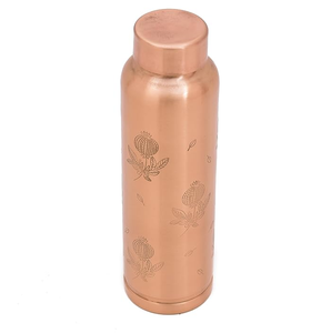 Best Selling Customized Modern Eco-Friendly Reusable Pure Copper Water <b>Bottle</b> FAIZA CRAFT for Adults Living Room Home Office Gym - Product Image 1