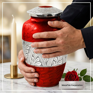 Cremation Urns <b>for</b> Human <b>Ashes</b> Adult Funeral Memorial Large Metal Urn Decorative Burial Jar Personalized <b>Keepsake</b> Wholesale Urns - Product Image 2