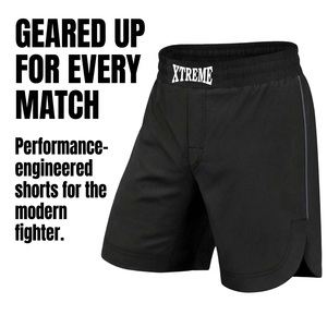 Shorts MMA personnalisés pour hommes, respirants et légers, avec ceinture élastique, pour entraînement et combat de Muay Thai – Vente en gros - Product Image 2