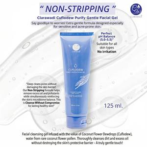 Clarawadi Cuflodew Gel Facial Purificante Suave 125ml. Gel Limpiador para Piel Propensa al Acné, Sin Efecto Resecante e Ingredientes Naturales - Product Image 5