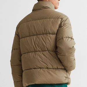 Custom Embroidery Men Winter Nylon Ripstop Puffer <b>Jacket</b> Hooded Windproof <b>Waterproof</b> <b>Warm</b> Lightweight Quilted <b>Jacket</b> Manufacture - Product Image 2