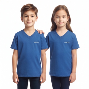Camiseta de Cuello Redondo para Niños, Unisex, con Logotipo Personalizado de la Mejor Calidad, Manga Corta, Informal, para el Tiempo Libre, Ropa Infantil - Product Image 4
