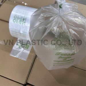 <b>Plastic</b> Fruit Bags on <b>Roll</b> | Transparent HDPE Three-Side Seal Food Grade Heat Seal Produce Bags for Supermarket & Grocery - Product Image 3