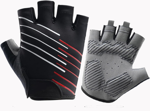 Half Finger Fitness Gloves Gym Training PU Leather Unisex Fingerless Design for Workout and Exercise - Product Image 2