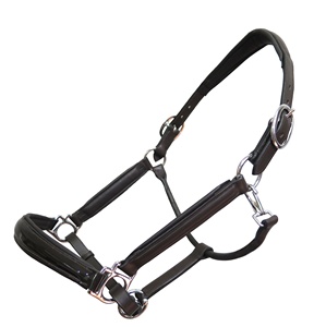 Harnais anatomique pour cheval Fancy Stitch en cuir véritable avec ferrures en laiton massif, accessoire équestre durable - Product Image 2