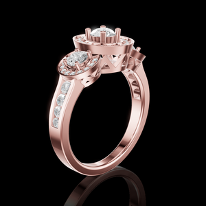 Anillo de Compromiso Unisex con Diamante Sintético Cultivado en Laboratorio, Corte Brillante Redondo, Color E, Certificado EGL, Chapado en Plata 925, de Lujo, Marca Aurum Diam - Product Image 4