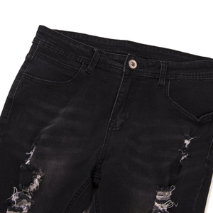 New Fashion Men Skinny <b>Cargo</b> Jeans Long <b>Pant</b> Denim Combat Biker Pocket Stretch Black <b>Work</b> Trousers Denim <b>Pant</b> for Men - Product Image 4