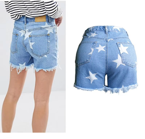 Nouveauté été, vente flash, short sexy à franges, design tendance, short en denim extensible pour femmes - Product Image 1
