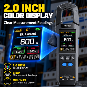 DMC-100 Slimme Digitale Klemmeter AC DC 600A True RMS 10000 Tellingen Kleurenscherm Multimeter voor Elektrische Tests - Product Image 6