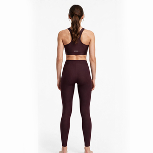Conjunto Deportivo de Yoga para Mujer ZT Sportswear, Top Corto con Cuello Cuadrado y Relleno, Pantalones de Cintura Media, Spandex/Nylon de Secado Rápido - Product Image 1