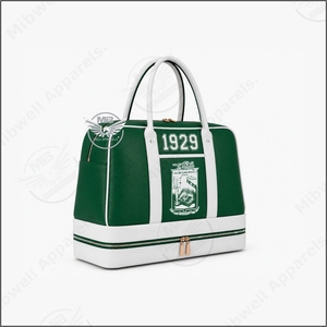 Nouveau sac de voyage personnalisé Iota phi lambda vert et blanc avec fermeture éclair 1929 - Product Image 3