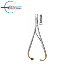 Portaagujas Mathieu de 14 cm con Punta de Carburo de Tungsteno, Instrumento Quirúrgico Profesional para Hospitales, Clínicas, Odontología y Veterinaria - Product Image 1