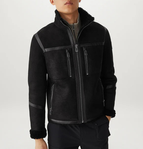 Chaqueta de Cuero de Gamuza Personalizada para Hombre, al Mejor Precio al por Mayor, Ligera, con Capucha, Bolsillos Decorativos, Estilo Pakistaní para Invierno - Product Image 3