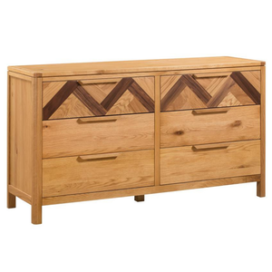 Cómoda de Madera de 6 Cajones de Diseño Contemporáneo para Dormitorio, Colección MARS, Precio al por Mayor, Ecológica y Duradera - Product Image 1