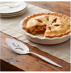 Spatule à gâteau en acier inoxydable, manche courbé argenté, cuillère gravée, 1 pièce pour cérémonie de mariage - Product Image 6