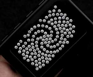 Diamantes Sueltos de Corte Brillante Redondo, Color D, Cultivados en Laboratorio, Certificados por IGI, de 2.1 MM, con Perforación Láser para Joyería y Anillos de Boda - Product Image 2