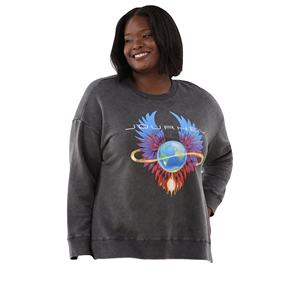 Sweat-shirt à col rond surdimensionné pour femmes Style décontracté confortable avec design personnalisé pour la mode hivernale - Product Image 2