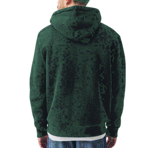 Textured Borg Lined Zip Up Hoodie <b>Mens</b> <b>Sherpa</b> <b>Fleece</b> Hooded Jacket Warm Winter Casual Wear Full Zip Textured Outerwear - Product Image 2
