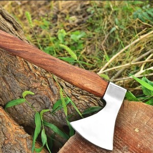100 hachas de acero hechas a mano de alta calidad, hacha de camping para supervivencia, mango de madera, hacha vikinga de grado industrial - Product Image 4