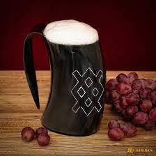 Mug à eau en corne de buffle gravé, fait main, tasse en corne naturelle, vaisselle traditionnelle rustique pour bar à domicile, par HAND MADE CRAFT - Product Image 6
