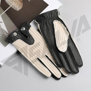 Premium Quality Goat Skin Leather Driving <b>Gloves</b>-Winter Fashion Custom Logo Comfortable & Breathable Unisex Car <b>Gloves</b> - Product Image 2