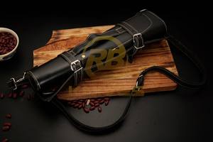 Ensemble de couteaux de cuisine en acier Damas de qualité supérieure, 5 pièces, style japonais, couteau de chef, couteau Santoku, couteau utilitaire avec manche en bois - Product Image 6