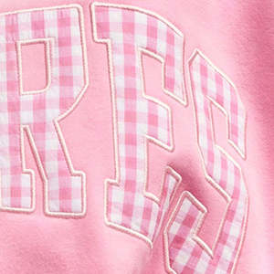 <b>Pink</b> Oversized Turtleneck <b>Sweatshirt</b> With Sports Letter Print Fleece Pullover Unisex Autumn Wear - Product Image 6