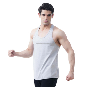 Débardeurs pour hommes 100% coton, gilet uni, respirant, sans manches, hauts décontractés, slim, pour la salle de sport, la course à pied, sous-vêtement confortable pour hommes - Product Image 1