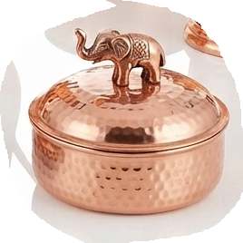 Tasse à Moscow Mule en cuivre martelé avec poignée, grande capacité, coffret cadeau – Mug de bar pour boissons froides et thé - Product Image 3