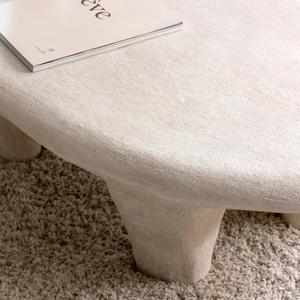 โต๊ะกาแฟสีขาววานดานา นิมบัส มิรา ทำจากไม้ลายคอนกรีต - Product Image 6