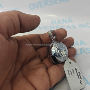 Decorative Hanging Brass Bell Silver Finish Metal Bell for <b>Home</b> Decor Door Wall Ornament Meditation Yoga Gift Item - Product Image 6