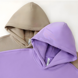 เสื้อฮู้ด MIRAS INDUSTRY สีดำล้วน ผ้าฝ้ายฟลีซ 100% แบบสวมหัว แขนยาว สไตล์ลำลอง มีกระเป๋าจิงโจ้ ไม่หดตัว - Product Image 6