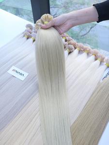 Extensions de cheveux de kératine humaine vierge vietnamienne 100% de haute qualité prix usine toutes les couleurs Super Double extrémités dessinées pointe plate - Product Image 6