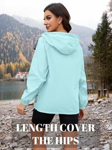 Light Weight Rain <b>Jacket</b> Women Water resistence Windbreaker Travel Rain Coats for Women <b>Men</b> - Product Image 5
