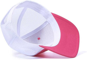 Gorra Trucker Rosa de Malla con 6 Paneles, Cierre Trasero Ajustable, Unisex, Casual, para Primavera/Verano - Product Image 3