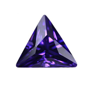 Piedras preciosas PDM, amatista púrpura genuina, corte facetado en forma de trillón, piedra suelta para la fabricación de joyería de plata y oro. - Product Image 3