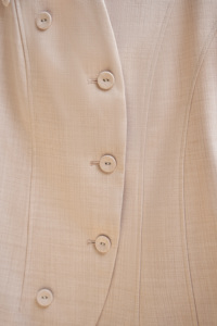 Chaleco sin Mangas con Cuello Mandarín Beige para Mujer, con Botones, Elegante, de Poliéster/Spandex, Estilo Casual de Oficina, YONA - Product Image 5