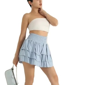 กระโปรงผู้หญิงปี 2026 สไตล์ใหม่ ดีไซน์สวยที่สุด กระโปรงผู้หญิงลายพิมพ์สไตล์ซัน ราคาถูก กระโปรงเอวสูงสีพื้น - Product Image 1